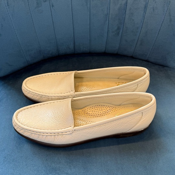 SAS Tripad Comfort Beige Leather Loafers – Size 8S (Slim) - Picture 2 of 5